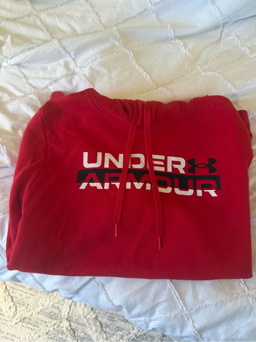 Under Armour Red Hoodie Pullover with Logo